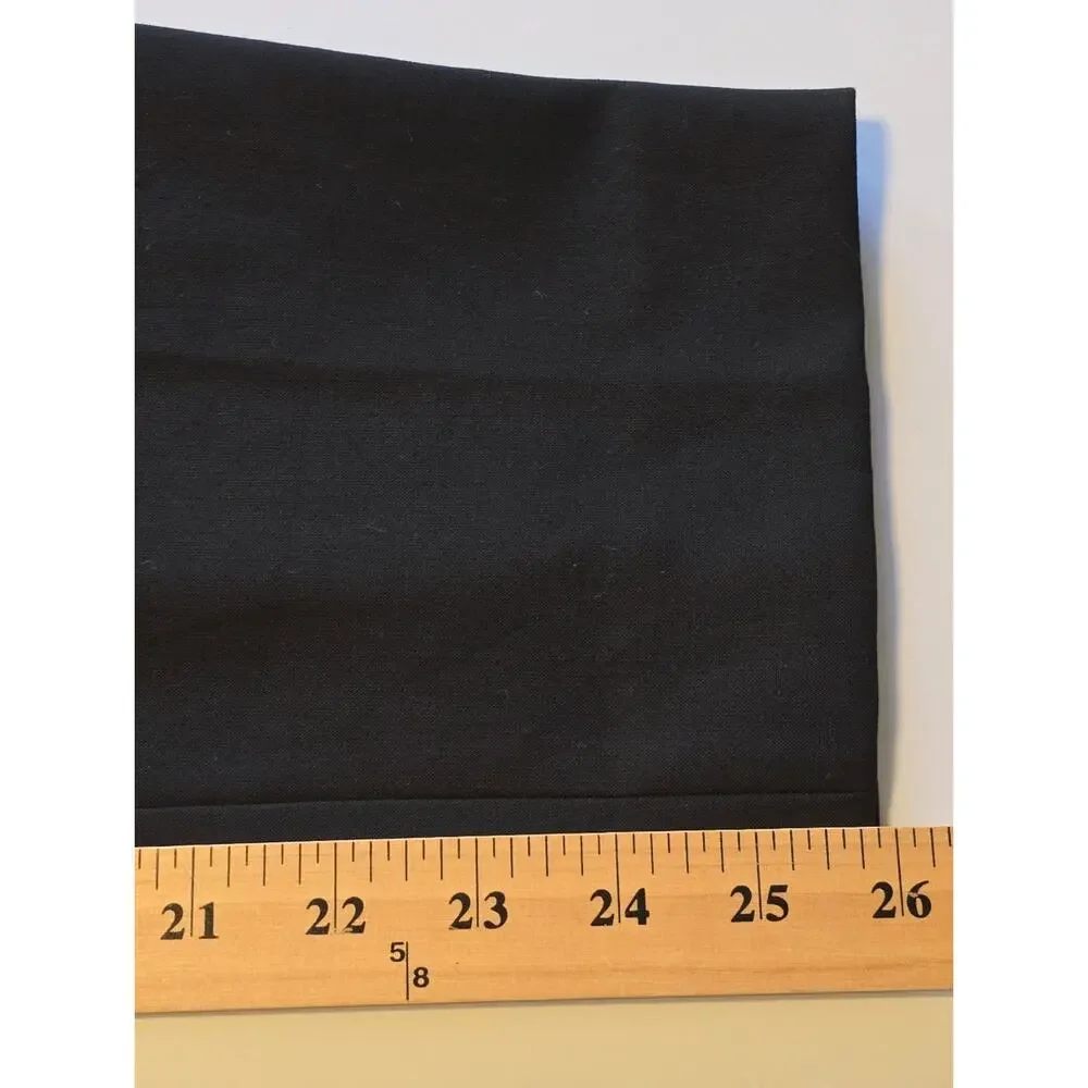 J Crew 365 Cameron Pants Womens Size 14 Black High Rise Office Career Classic